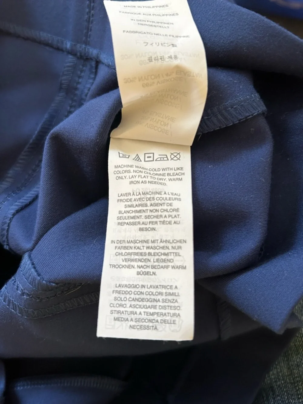 J. CREW Classic Navy Long Sleeve Ponte Knit Dress